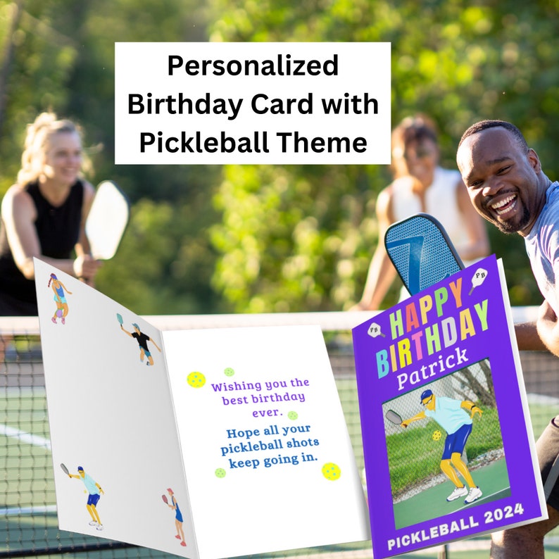 Pickleball Birthday Card Pickleball Gifts for Pickleball Gifts for Her