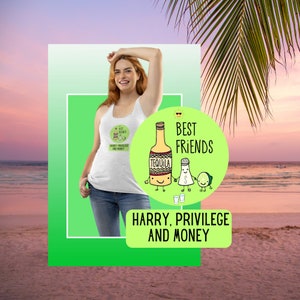 Tank for Prince Harry Joke, Harry and Meghan Southpark Joke, Meghan and Harry Joke, Spare Prince Harry Joke, Unisex Jersey Tank