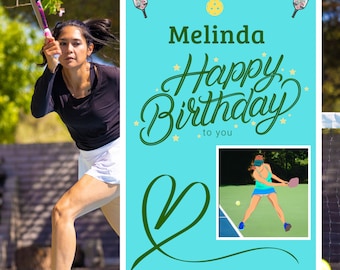 Personalized Pickleball Birthday Card Pickleball Gifts for Pickleball Gifts for Her Pickleball Cards Custom Birthday Cards