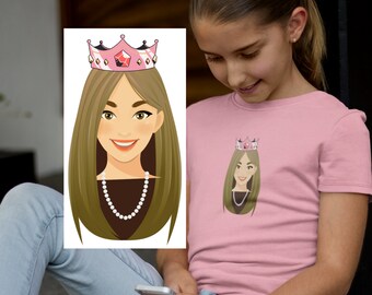 Princess Kids TShirt, Princess Shirt for Kids, Gift for Princess Kids, Princess Kids Gift, Kids Heavy Cotton Tee