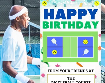 Pickleball Geburtstagskarte Pickleball Geschenke für Pickleball Geschenke für Sie Pickleball Karten Lustige Pickleball Geschenke für Ihn Personalisiert