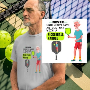 Pickleball TShirt, chemise de Pickleball drôle colorée, cadeau pour les amateurs de Pickleball, cadeau de joueur de Pickleball, tee-shirt unisexe à manches courtes en jersey