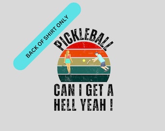Pickleball TShirts. Pickleball Gifts. Funny Pickleball Gifts. Back Only Design. Unisex Jersey Short Sleeve Tee. Pickleball Players Gift.