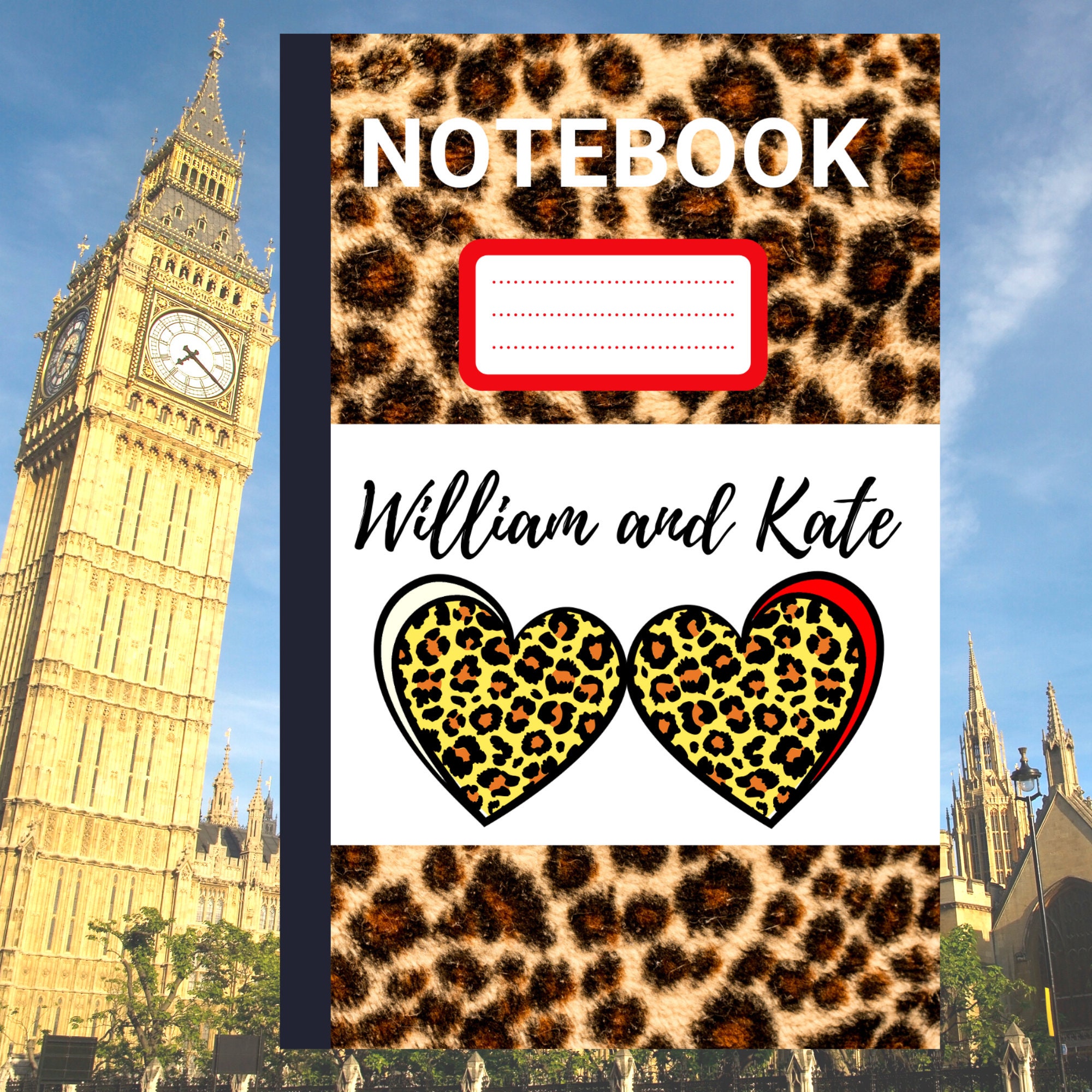 Princess Kate Notebook William and Kate Gift Princess Wales Lover ...