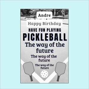 Pickleball Personalized Birthday Card Pickleball Gifts for Pickleball Gifts for Her Pickleball Cards Funny Pickleball Playing Pickleball