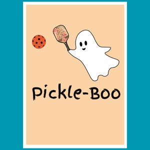 Pickleball Carte di Halloween per Pickleball Regali per Pickleball Giocare a Pickleball Regali per lei Carte di Pickleball per Halloween Pickleball