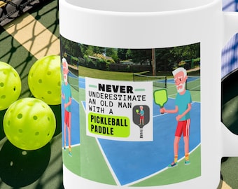 Pickleball Mug, Funny Pickleball Mug. Ceramic Mug 11oz. Pickleball Mug. Gift Pickleball Mugs, Coffee Cup, Retirement Gift