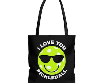 Pickleball Tas. Tote Tas. Ik hou van je Pickleball.