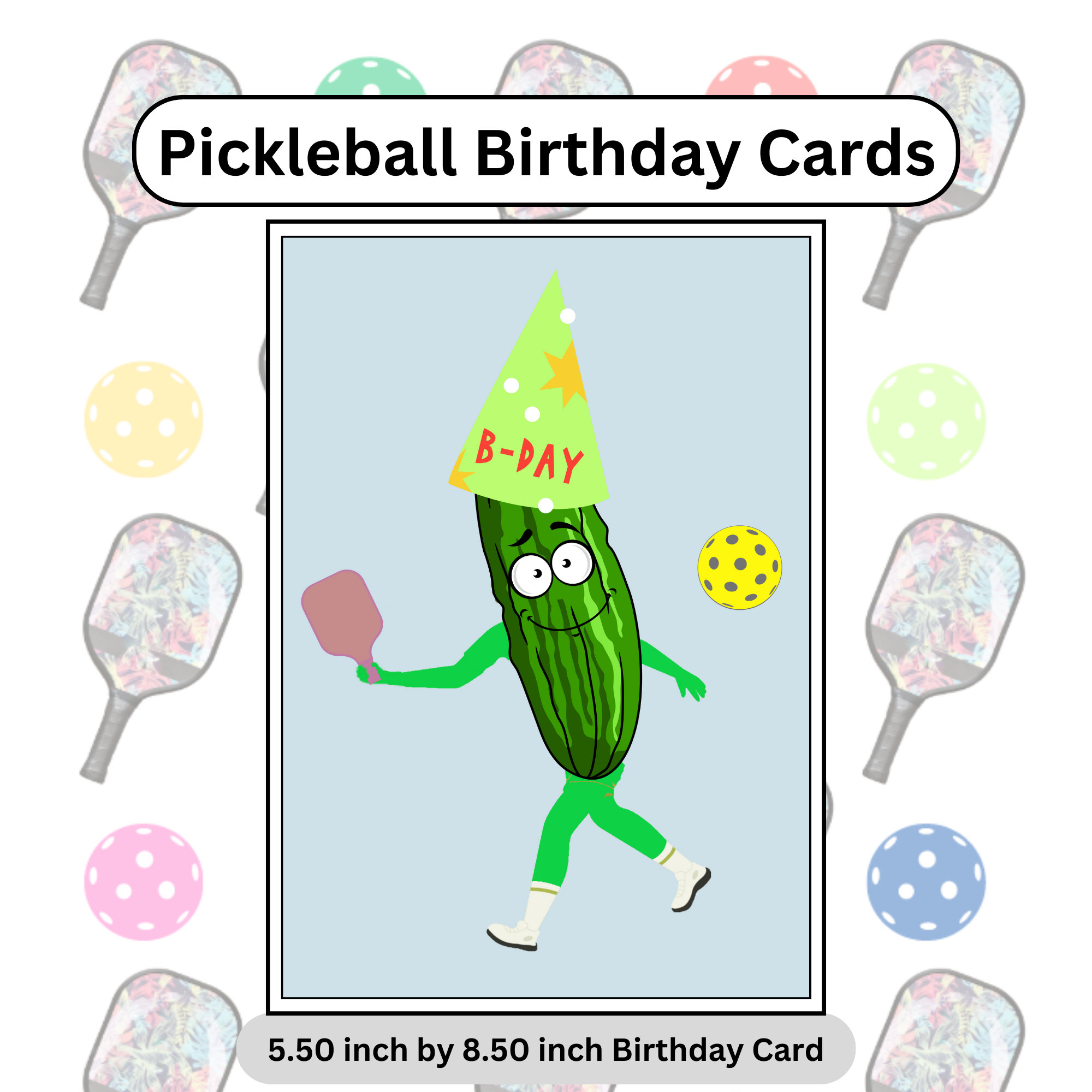 Pickleball Birthday Card Pickleball Gifts for Pickleball Gifts for Her