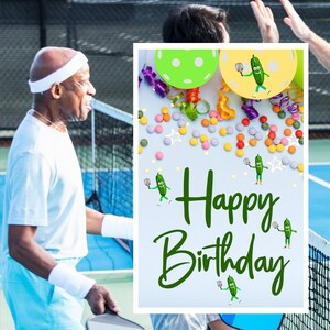Pickleball Birthday Card Pickleball Gifts for Pickleball Gifts for Her Pickleball Cards Funny Pickleball Playing Pickleball Decorations