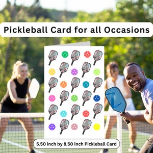 Pickleball Card for all occasions Gifts for Pickleball Gifts for Her Gifts for Him Gifts for Mom Gifts for Dad Decorations