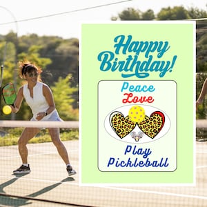 Pickleball Birthday Card Pickleball Gift per Pickleball Player Pickleball Regali per lei Pickleball Card Pickleball divertente Giocare a Pickleball