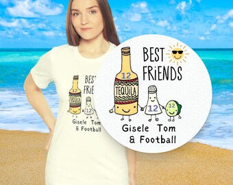 Maglietta Brady, regalo Brady, camicia Gisele, regalo Gisele, maglietta Brady Friends, maglietta a maniche corte Unisex Jersey, regalo Brady divertente, Gisele divertente
