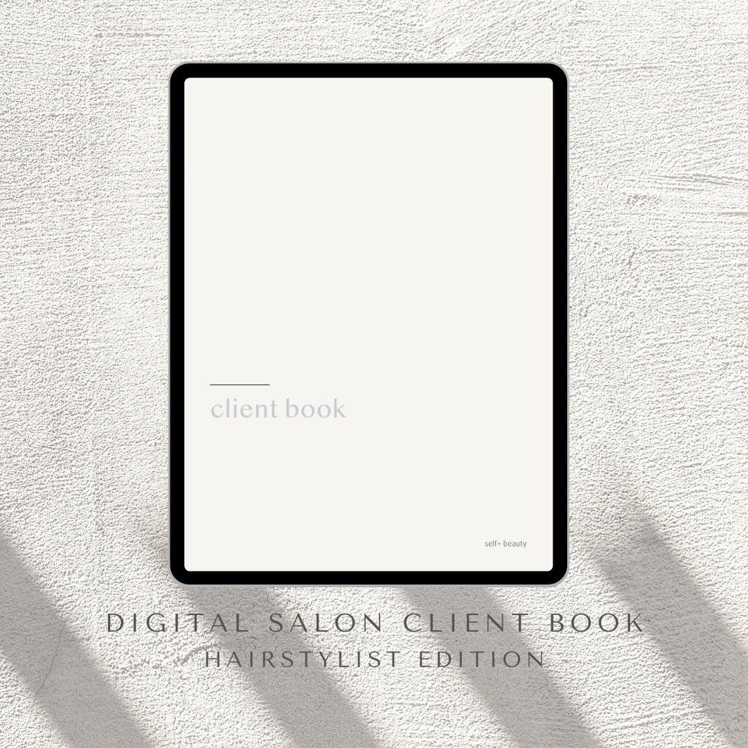 Client Record Book for Salon, Hairstylist, Client Notes, Goodnotes ...