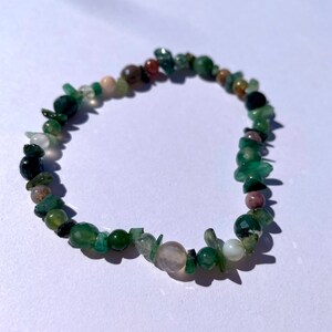 Fluorite and Emerald Bracelet | Green Crystal Gemstone Jewelry