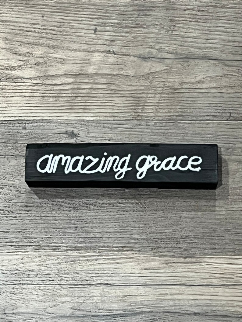 Amazing Grace Sign Etsy