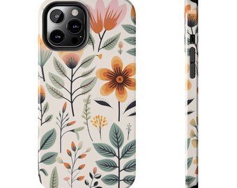 Aesthetic Flower iPhone Case, iPhone 13 14 Pro Max, iPhone 11 Case ,Summer Retro iPhone Case,Floral iPhone 12 Case,iPhone 7 8,iPhone X XR SE