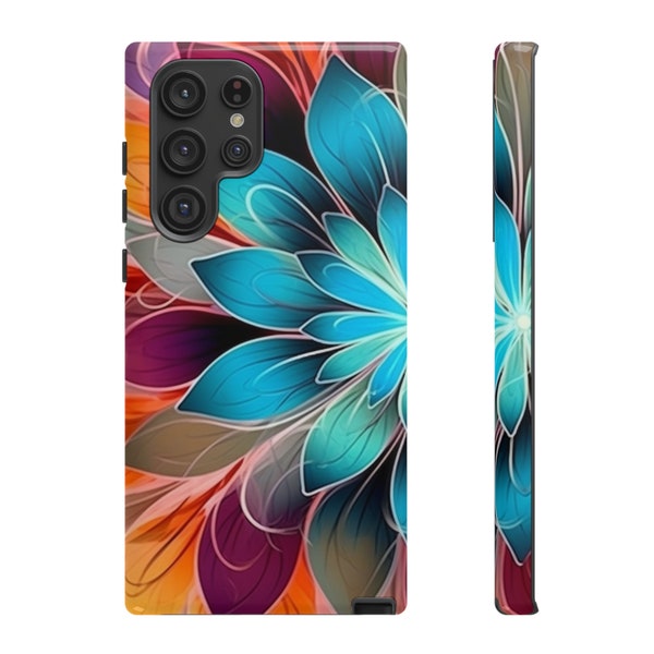 Samsung Galaxy S23 S22 S21 S20 S10 Flower Phone Case, Aesthetic Floral Colorful Samsung Galaxy S23 Ultra Plus, Galaxy S21 S22 Ultra Plus,