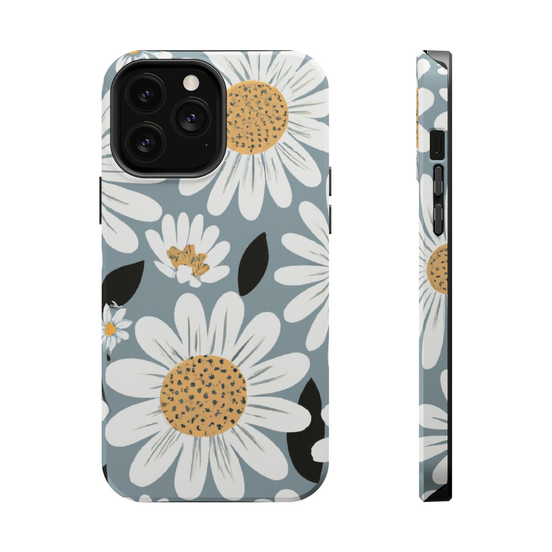 Retro Flower Magsafe Case Boho Wildflower Apple Iphone 14 Etsy