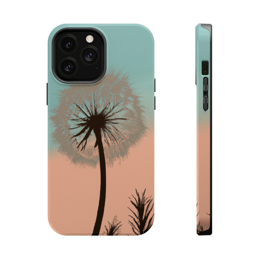 Retro Flower Magsafe Case Dandelion Wildflower Apple Iphone Etsy