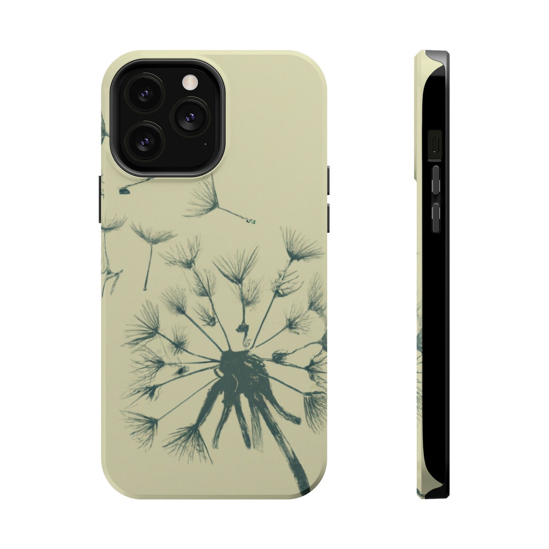 Retro Flower Magsafe Case Boho Dandelion Wildflower Apple Etsy