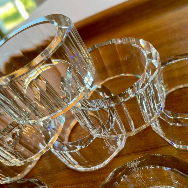 Crystal Napkin Rings - Etsy
