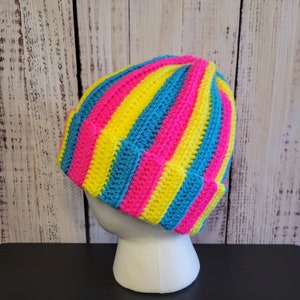 Crochet Pride Beanies *finished product*