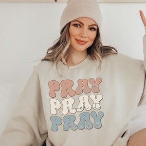Trendy Christmas Shirt, Pray Shirt, Christian Women Shirts, Slay Pray Shirt, Pray on It Shirt, Religious Shirt Gift, Pray Tees, Prayer Shirt