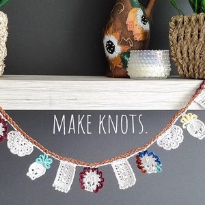 Papel Picado party decor- PDF crochet pattern