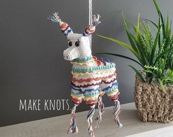 Amigurumi donkey piñata- PDF crochet pattern