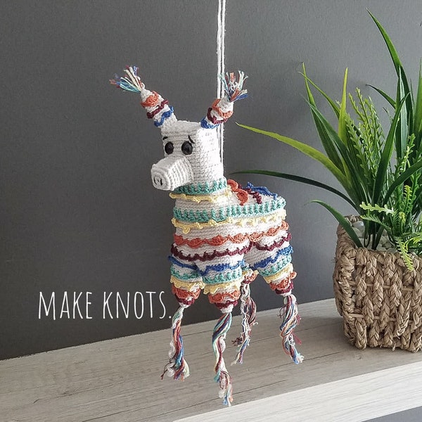 Amigurumi donkey piñata- PDF crochet pattern