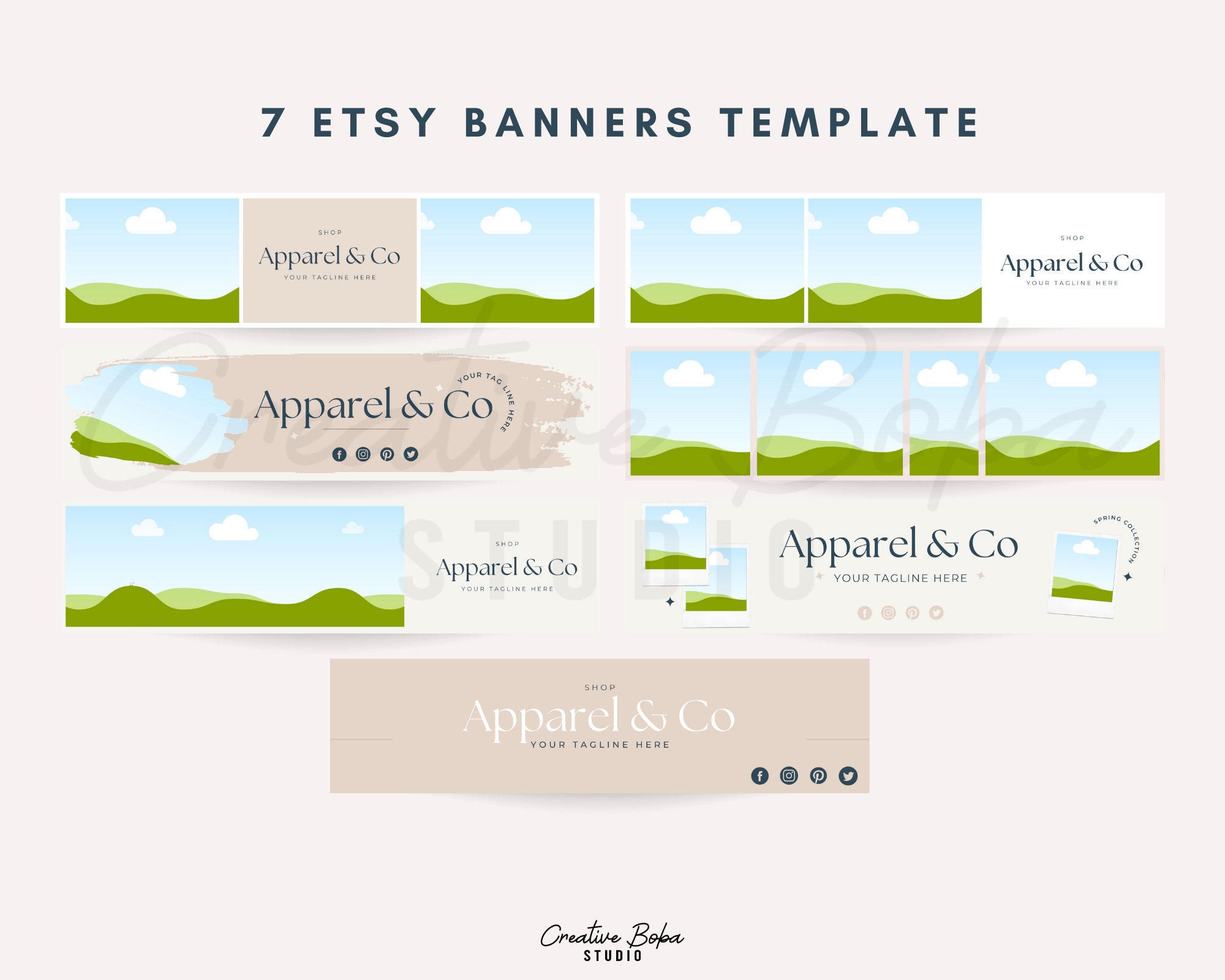 Editable Etsy Shop Banner Template Etsy Banner Kit Etsy Etsy