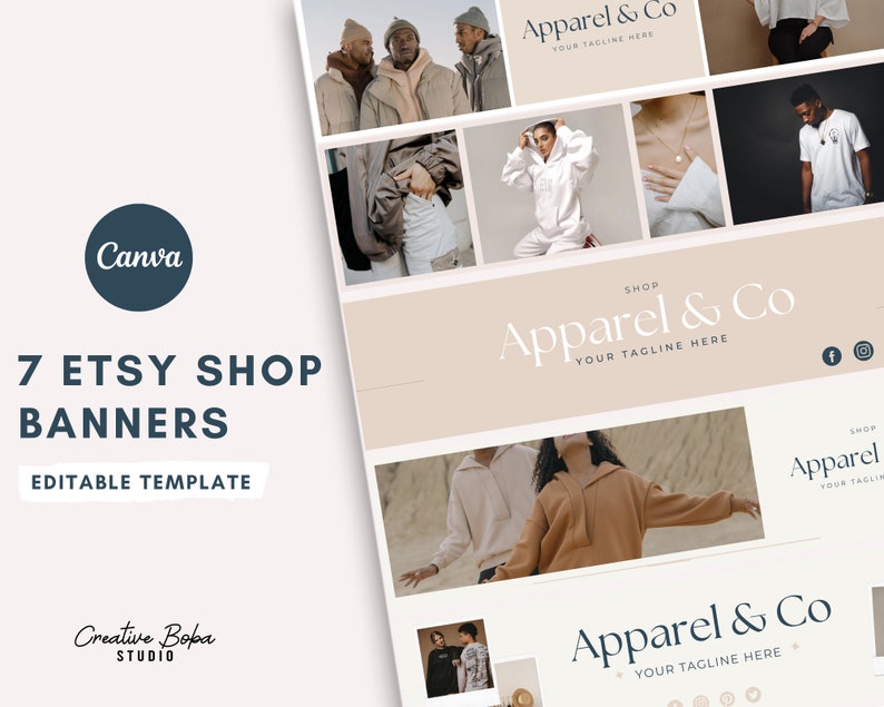 Editable Etsy Shop Banner Template Etsy Banner Kit Etsy Etsy