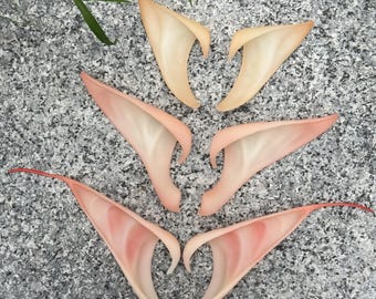 Orecchie da elfo per cosplay, orecchie da fata in silicone, protesi per orecchie da elfo per LARP, costume per festival rinascimentale, cosplay anime
