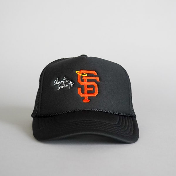 Bay Area SF Halo Trucker Hat - Black