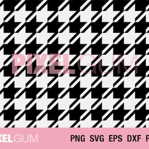 Seamless Houndstooth Pattern SVG, Houndstooth PNG, Houndstooth Texture, Houndstooth Background, Geometric Pattern Svg, Png, Eps, Dxf, Pdf