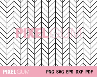 Seamless Herringbone Line Pattern SVG
