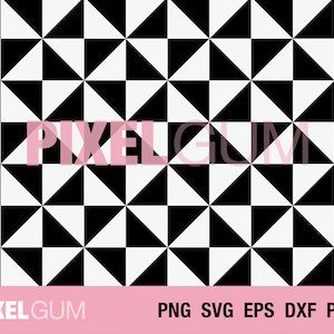 May include: Black and white geometric pattern with a repeating triangle design. The pattern is seamless and can be used for a variety of projects, such as fabric, wallpaper, or digital design.