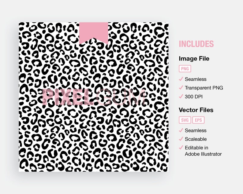 Seamless Leopard Pattern Svg Eps Png Leopard Background - Etsy