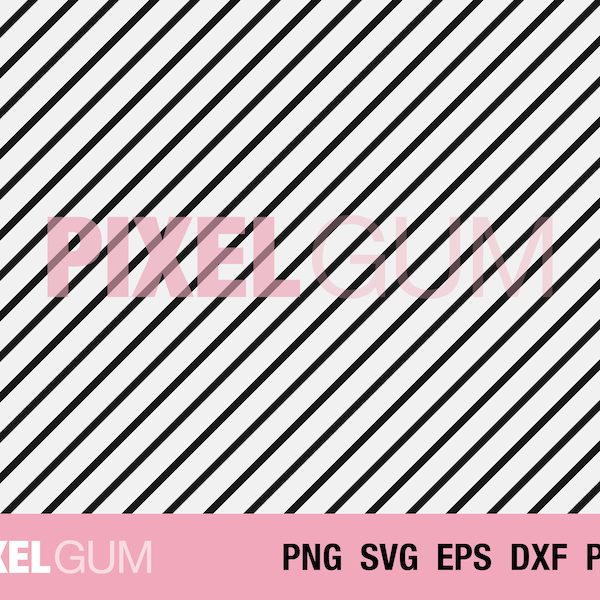 Seamless Diagonal Line Pattern Svg, Editable Stripes Pattern Svg, Eps, Dxf, Png, Pdf