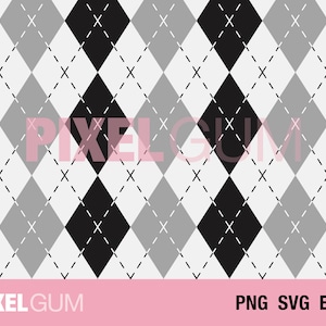 Seamless Argyle Pattern Svg, Plaid Fence Pattern Svg, Diamond Pattern with Dots, Argyle Pattern Cut File, Cricut, Argyle Silhouette, eps png