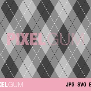 Naadloze Argyle Vector patroon Svg, geruite patroon ruitpatroon met stippen, Argyle silhouet eps jpg