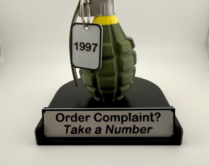 Customizable Complaint Department Desk Sign - 3D Printed Gag Gift
