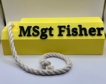 Customizable Flightline Chock Name Tag