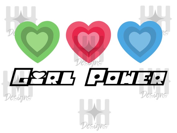 Girl Power PNG, Powerpuff Girls PNG, Y2K Inspired PNG, 2000s Png