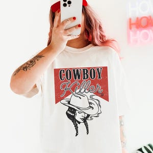 Cowboy Killer Comfort Colors® T-Shirt Western T-Shirt Western Bachelorette T-Shirt Country Style Apparel Rodeo Shirt Cowgirl Tee