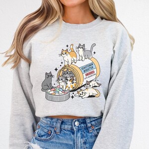 Antidepressivum Katze Sweatshirt Lustige Katze Rundhalsausschnitt Geschenk für Katzenmutter Katzenliebhaber Sweatshirt Grafik-Katzenpullover Mentale Gesundheit Rundhalsausschnitt