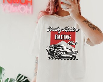 Cowboy Killer Shirt Formula Merch Trendy Aesthetic Oversized T-Shirt Racing Clothing Cowboy Racing Shirt