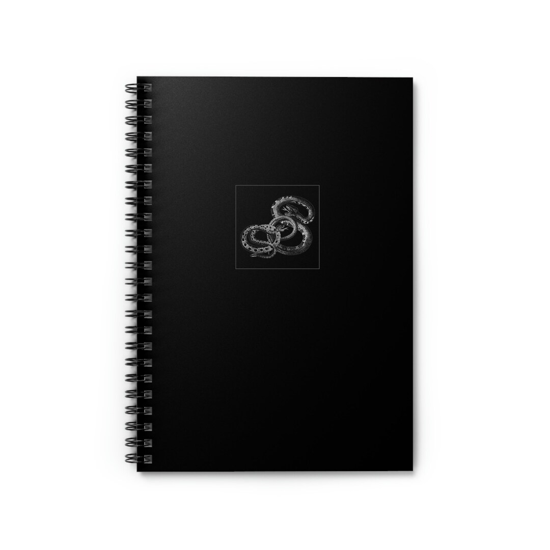 Snake Journal Snake Spiral Notebook - Ruled Line Journal, Snake Journal, Goth Journal ...