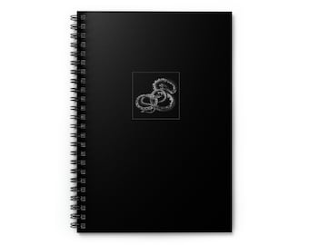 Schlangen Spiral Notizbuch - Liniertes Line Journal, Schlangen Journal, Goth Journal, Natur liebhaber, elegantes Tagebuch, persönliches Tagebuch